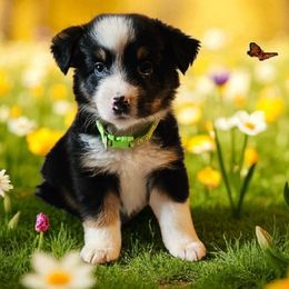 Kiwi - Black tri male Miniature Australian Shepherd puppy in Lithia, Florida from Waterford Doodle Farm