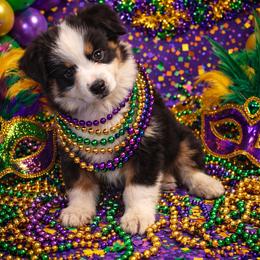 Autumn - Black tri female Toy Australian Shepherd puppy in Princeton, Louisiana from Legacy Hill Aussies