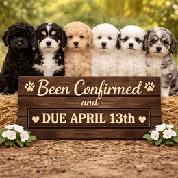 Bernedoodle puppies from Cavapoo Acres