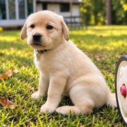 White Collar - Yellow female Labrador Retriever puppy in Charlotte, North Carolina from Patton Premier Labradors