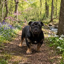 Batman - Black tri-color male Bulldog puppy in Fort Oglethorpe, Georgia from Jhuntfrenchies
