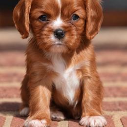 Bunny - Ruby female Cavalier King Charles Spaniel puppy in Greensboro, North Carolina from Hyde Park Cavaliers