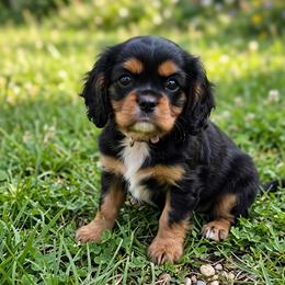 Lacey - Black and tan female Cavalier King Charles Spaniel puppy in Pennsylvania from Julie's Cavalier King Charles Spaniels