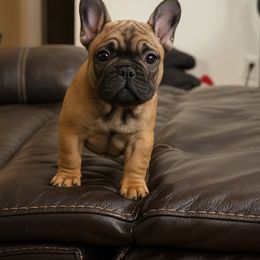 Red girl - Fawn female French Bulldog puppy in Berea, Kentucky from Bully Life Farms