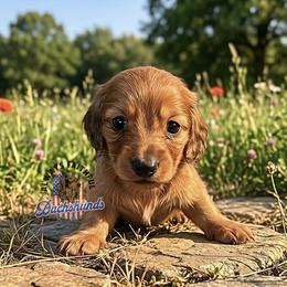 AFDs Honey - Red female Dachshund puppy in Waverly, Ohio from Always Faithful Dachshunds