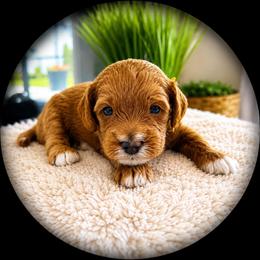 Ruth - Red female Cavapoo puppy in Ephrata, Washington from Mustard Seed Doodle Co.