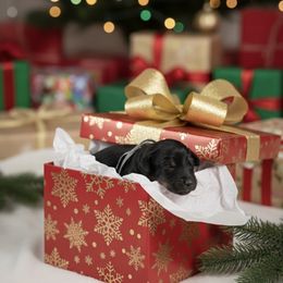 Grey collar male - Black tri-color male Aussiedoodle puppy in Fairmount, Georgia from Muscadine Meadows Farm