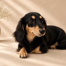 Cali - Black and cream female Dachshund puppy in Centerville, Georgia from Mel's LowRider Ranch