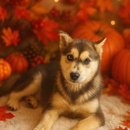 Sophie - Tri-color female Pomsky puppy in Burton, Michigan from Snow Shark Pomskys