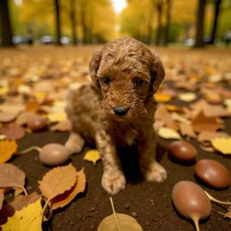 Oliver - Red  male Goldendoodle puppy in Bells, Texas from Partridge Doodles and Poodles