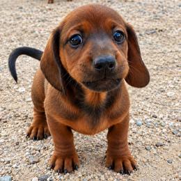 Chip - Red male Dachshund puppy in Tucson, Arizona from Luna May's daschunds