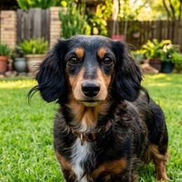 Rum - Dapple male Dachshund puppy in Erick, Oklahoma from 4-L Backyard Dach