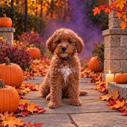 Echo - Red  male Goldendoodle puppy in Roseburg, Oregon from Dbos Furry Friends