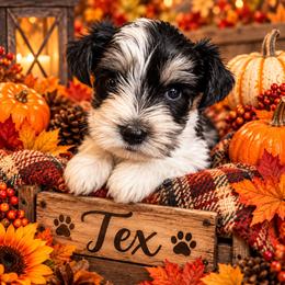 Puppy 3 - Black and white male Companion Cross puppy in Carriere, Mississippi from Sassy Schnauzers