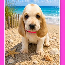 Pink collar female - Red and white female Basset Hound puppy in Columbia, South Carolina from Pawmetto Hounds
