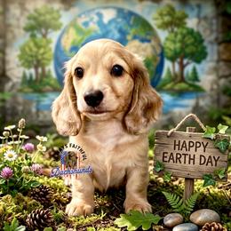 AFDs Gus - Cream male Dachshund puppy in Waverly, Ohio from Always Faithful Dachshunds