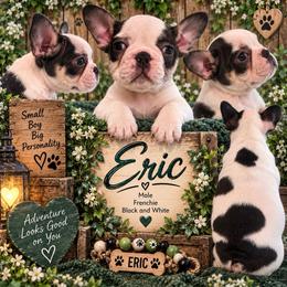 Eric - Tricolors male French Bulldog puppy in Holton, Indiana from MoonShine Babies / OZ