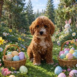 Bandit - Red  male Goldendoodle puppy in Roseburg, Oregon from Dbos Furry Friends