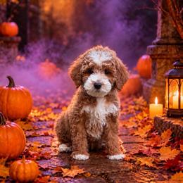 Duke - Red  male Goldendoodle puppy in Roseburg, Oregon from Dbos Furry Friends