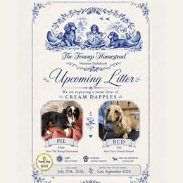 Dachshund puppies from The Teacup Homestead Miniature Dachshunds