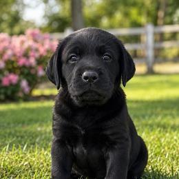 Titan - Black male Dilute Retriever puppy in Baldwin City, Kansas from Hedge Lane Labradors