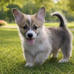 AKC pup w tail. - Sable male Pembroke Welsh Corgi puppy in Summerfield, Florida from Promise Land Farm