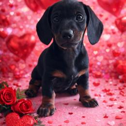 Shimmer (Willow) - Black and tan female Dachshund puppy in Live Oak, Florida from Johnson’s Weiner Farm