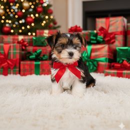 Chili - will be small - AKC - Parti male Yorkshire Terrier puppy in Phil Campbell, Alabama from MagnoliaYorkies