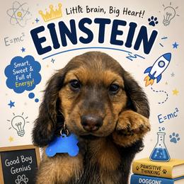 Einstein - Chocolate and tan male Dachshund puppy in New York, New York from Sausagedog-NYC
