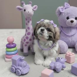 Lily - Silver and white female Shih Tzu puppy in Port Orchard, Washington from Buttons N Bows